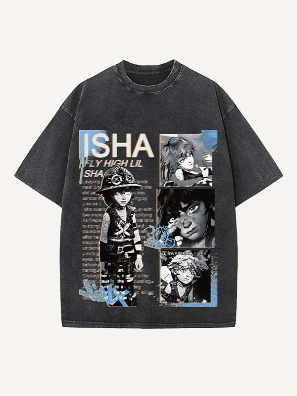 Arcane Print Round Neck T-shirt