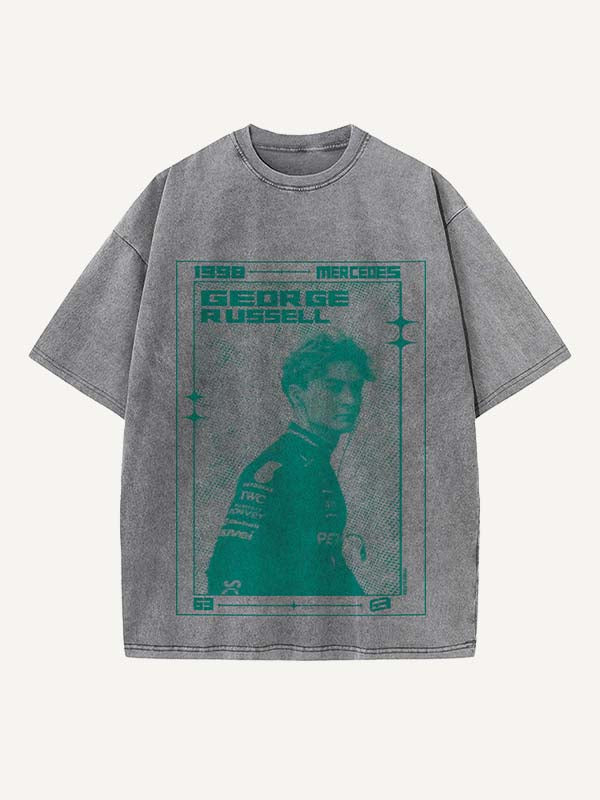 George Russell Print Round Neck T-shirt