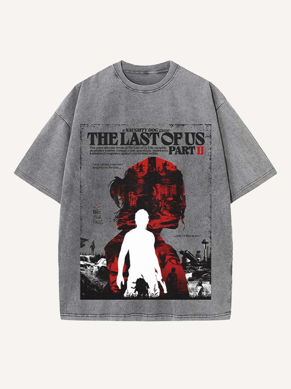 The Last of Us Print Round Neck T-shirt