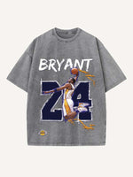 Kobe Bryant Print Round Neck T-shirt