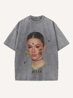 Euphoria Print Round Neck T-shirt