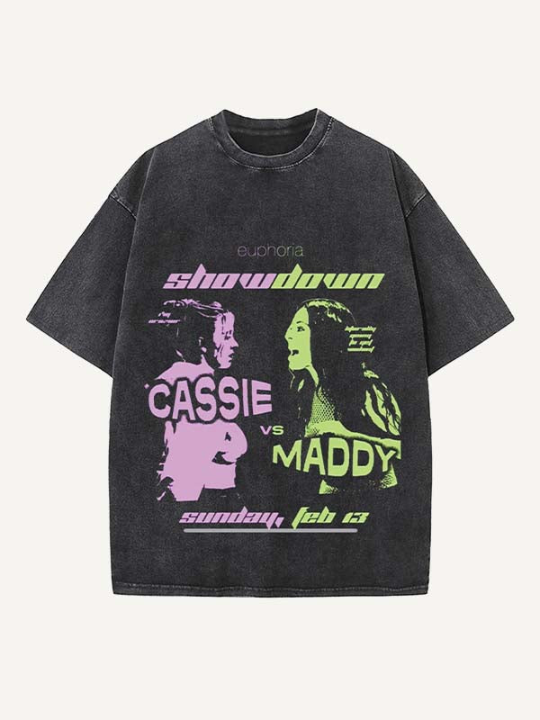 Euphoria Print Round Neck T-shirt