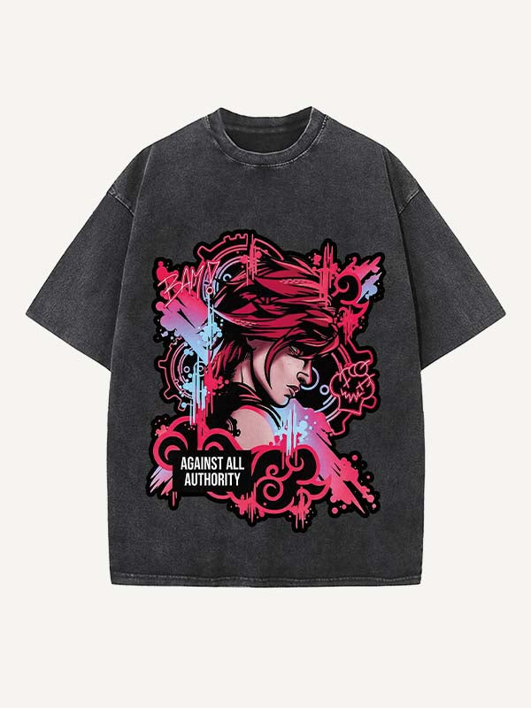 Arcane Print Round Neck T-shirt