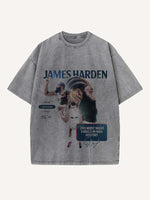 James Harden Print Round Neck T-shirt