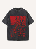 Max Verstappen Print Round Neck T-shirt