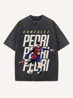 Pedri Print Round Neck T-shirt