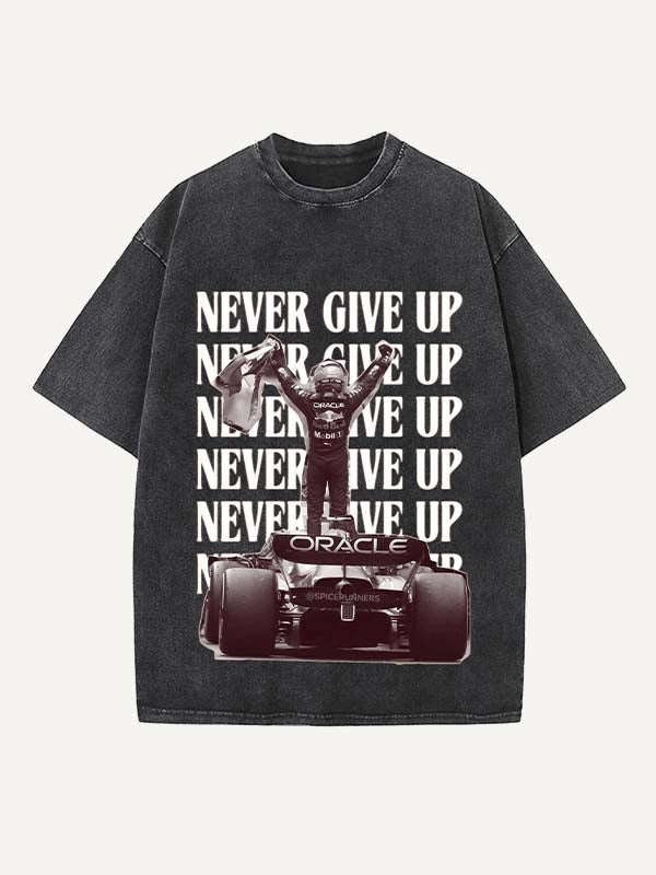 Sergio Perez Print Round Neck T-shirt