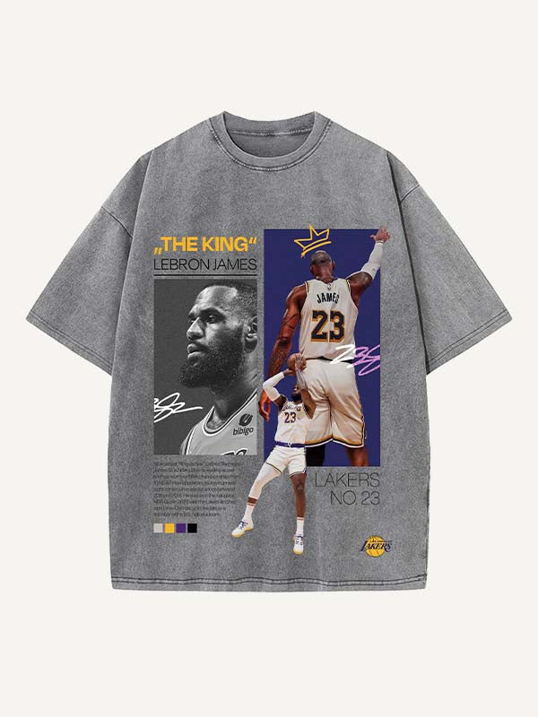LeBron James Print Round Neck T-shirt