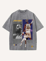 LeBron James Print Round Neck T-shirt