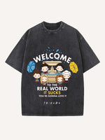 Friends Print Round Neck T-shirt
