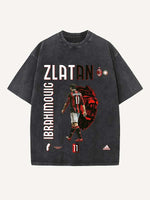 Zlatan Ibrahimović Print Round Neck T-shirt