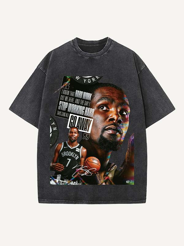 Kevin Durant Print Round Neck T-shirt