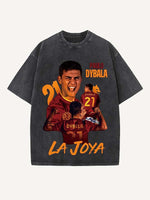 Paulo Dybala Print Round Neck T-shirt