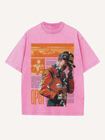 Oscar Piastri Print Round Neck T-shirt