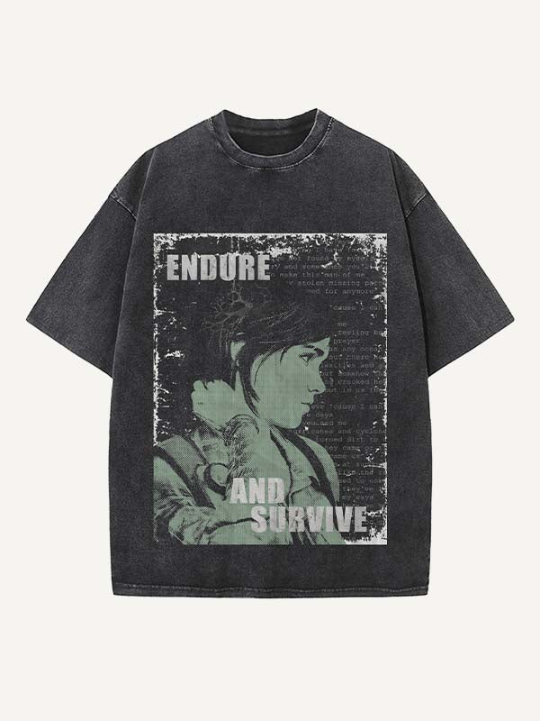 The Last of Us Print Round Neck T-shirt