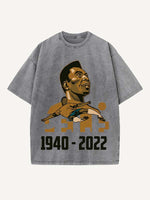 Pelé Print Round Neck T-shirt