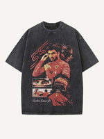 Carlos Sainz Print Round Neck T-shirt