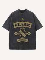 Real Madrid Print Round Neck T-shirt