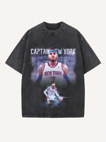 Carmelo Anthony Print Round Neck T-shirt