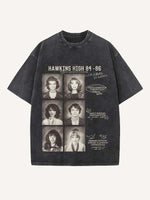 Stranger Things Print Round Neck T-shirt