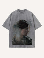 The Last of Us Print Round Neck T-shirt
