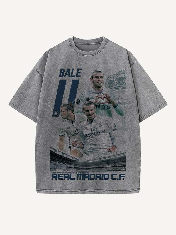 Gareth Bale Print Round Neck T-shirt