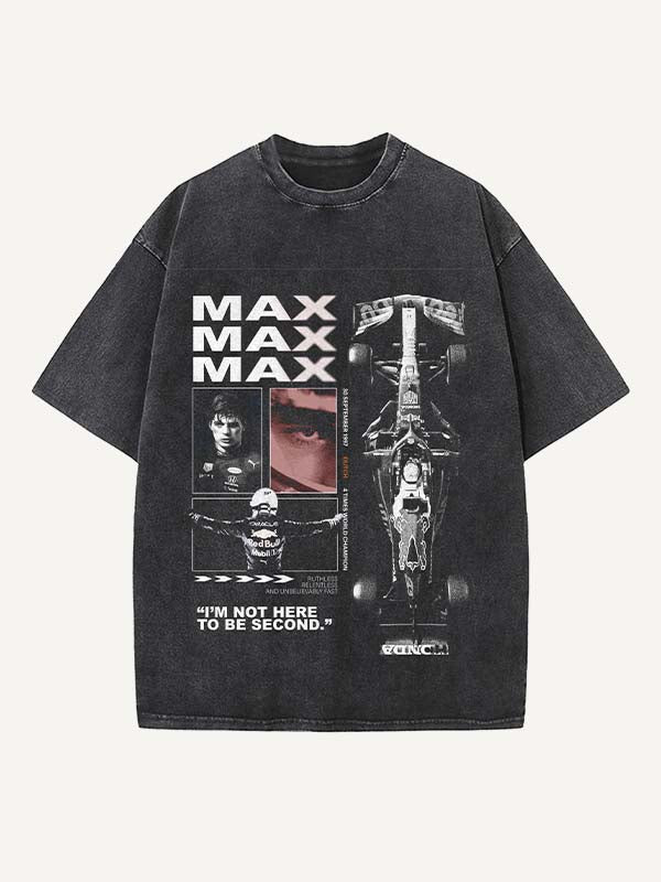 Max Verstappen Print Round Neck T-shirt