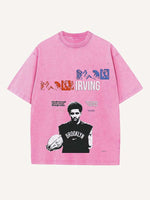 Kyrie Irving Print Round Neck T-shirt
