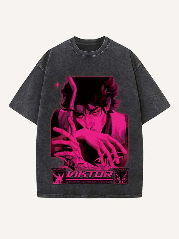 Arcane Print Round Neck T-shirt