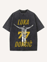 Luka Dončić Print Round Neck T-shirt