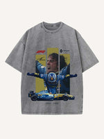 Fernando Alonso Print Round Neck T-shirt
