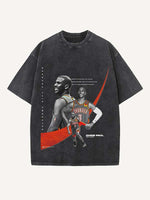 Chris Paul Print Round Neck T-shirt