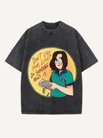 The End of the Fxxxing World Print Round Neck T-shirt