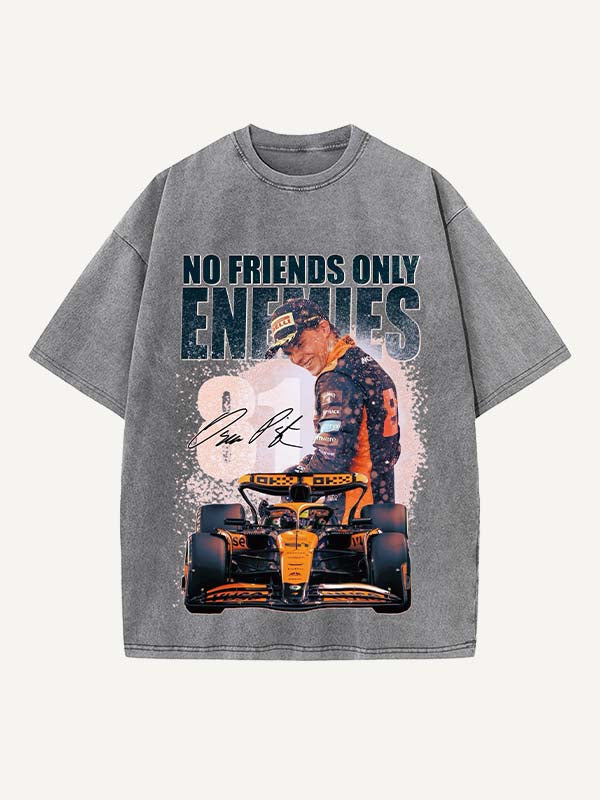 Oscar Piastri Print Round Neck T-shirt