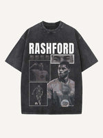 Marcus Rashford Print Round Neck T-shirt