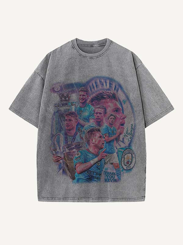 Kevin De Bruyne Print Round Neck T-shirt