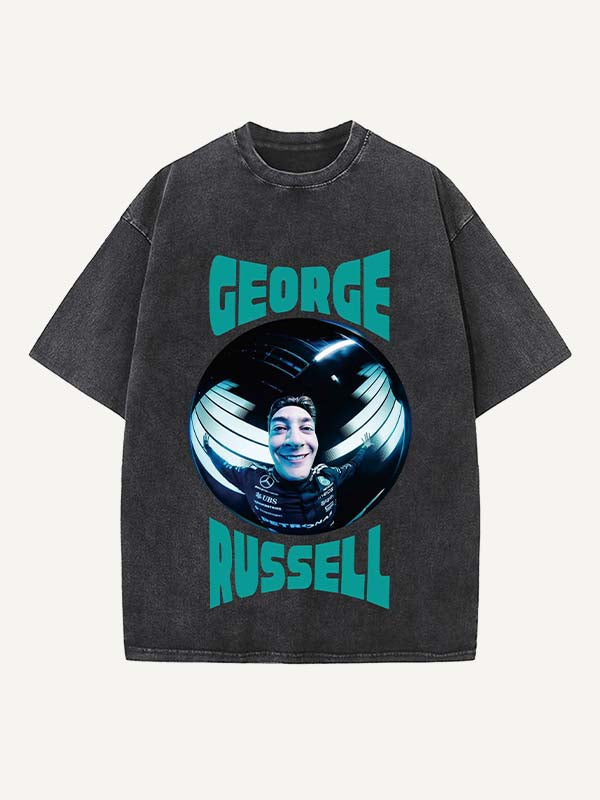George Russell Print Round Neck T-shirt