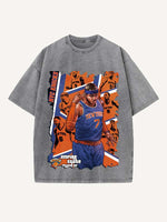 Carmelo Anthony Print Round Neck T-shirt