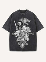 Game of Thrones Print Round Neck T-shirt