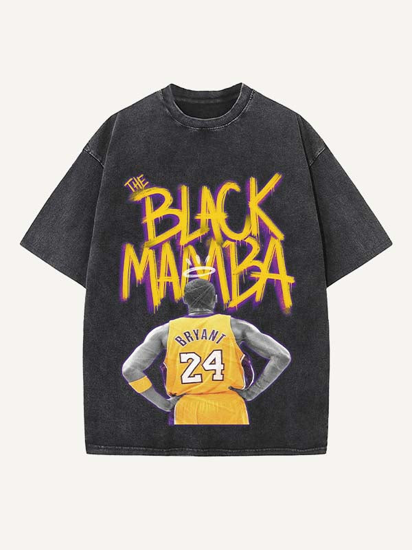 Kobe Bryant Print Round Neck T-shirt