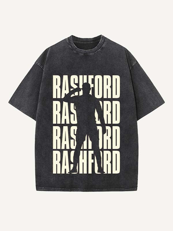 Marcus Rashford Print Round Neck T-shirt