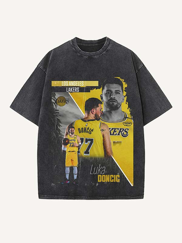 Luka Dončić Print Round Neck T-shirt