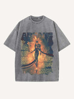 Arcane Print Round Neck T-shirt