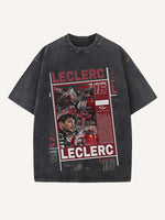 Charles Leclerc Print Round Neck T-shirt