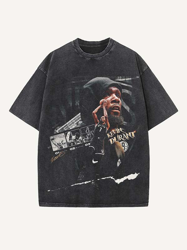 Kevin Durant Print Round Neck T-shirt