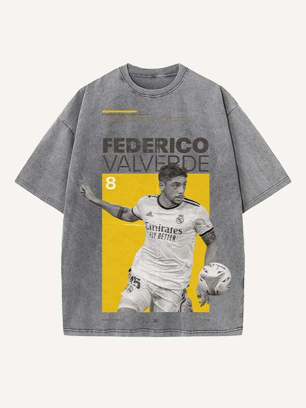 Federico Valverde Print Round Neck T-shirt