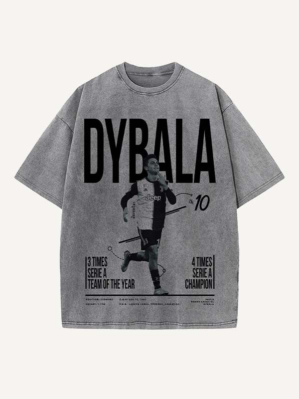 Paulo Dybala Print Round Neck T-shirt