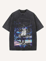 Anthony Edwards Print Round Neck T-shirt