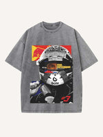Max Verstappen Print Round Neck T-shirt