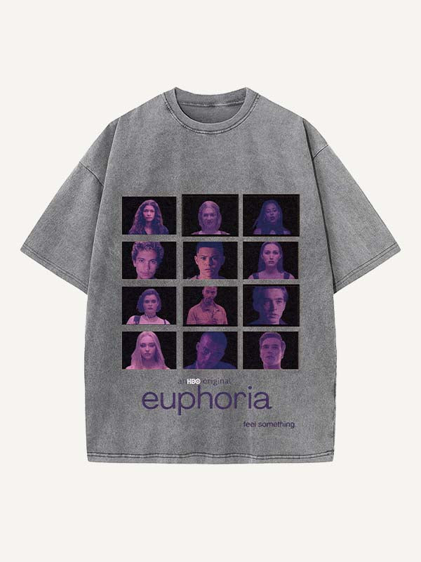 Euphoria Print Round Neck T-shirt